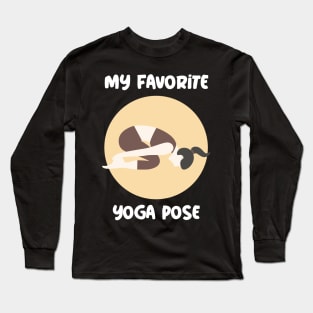 My Favorite Yoga Pose - Child Pose Long Sleeve T-Shirt